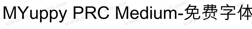 MYuppy PRC Medium字体转换